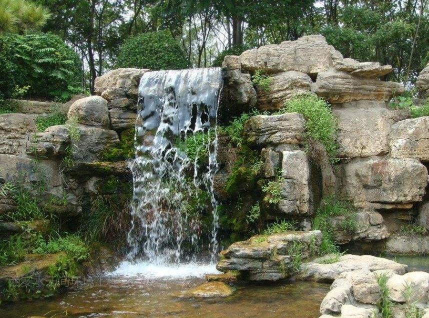瀑布水景在園林景觀終端設(shè)計(jì)理念