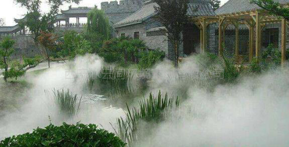 噴霧造景在園林景觀中的藝術(shù)表現(xiàn)手法
